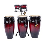 تومبا سه تایی بانگو و پایه برند پرل مدل Elite Congas - تصویر 3